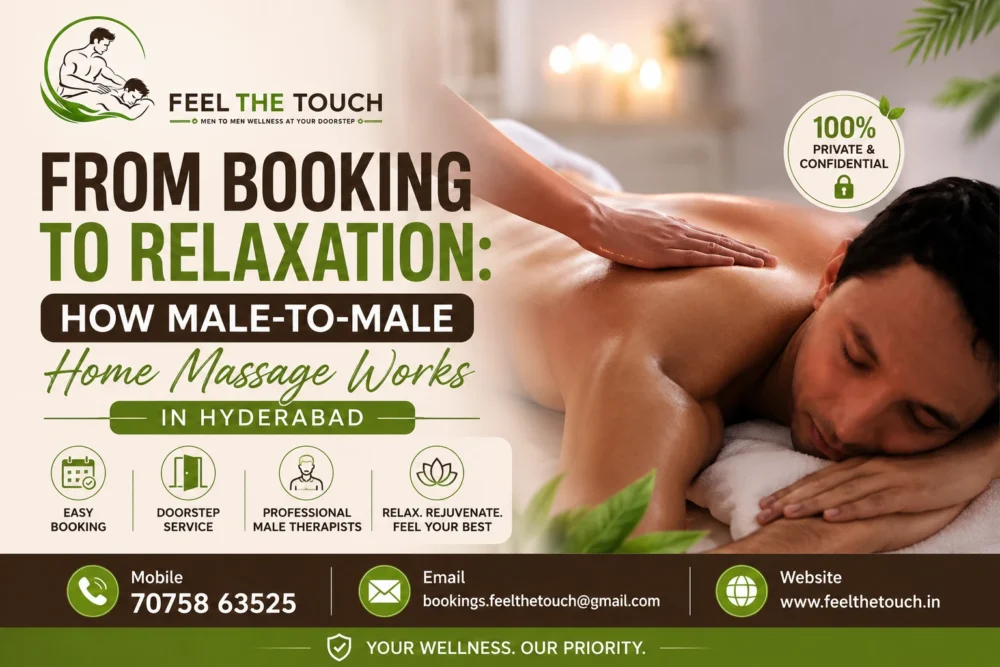 From Booking to Relaxation: How Male-to-Male Home Massage Works in Hyderabad | FEEL THE TOUCH Professional Home Massage | Call 7075863525