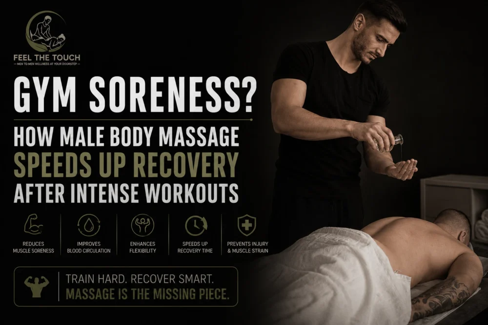 Gym Soreness: How Male Body Massage Speeds Up Recovery After Intense Workouts | FEEL THE TOUCH Home Massage | Call 7075863525