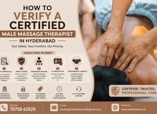 How to Verify a Certified Male Massage Therapist in Hyderabad | FEEL THE TOUCH | Professional Home Massage Services | Call 7075863525