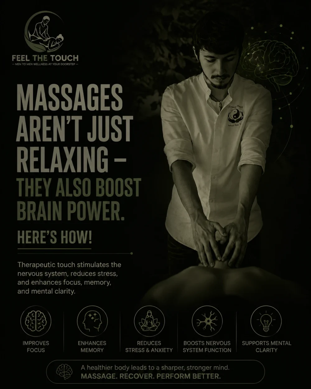 Massages Aren’t Just Relaxing – They Also Boost Brain Power. Here’s How! | FEEL THE TOUCH | Professional Home Massage Hyderabad | Call 7075863525