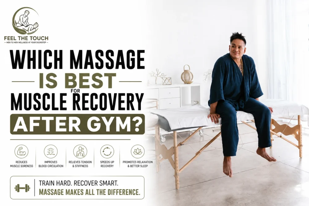 Which Massage Is Best for Muscle Recovery After Gym | FEEL THE TOUCH | Professional Home Massage for Men Hyderabad | Call 7075863525