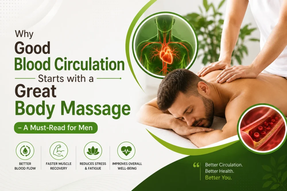 Why Good Blood Circulation Starts with a Great Body Massage – A Must-Read for Men | FEEL THE TOUCH | Professional Home Massage for Men Hyderabad | Call 7075863525